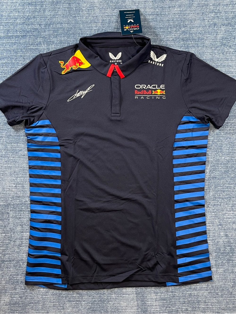 Sergio Perez 11 Red Bull Racing Castore Women's Medium Team 2024 SS Polo Shirt